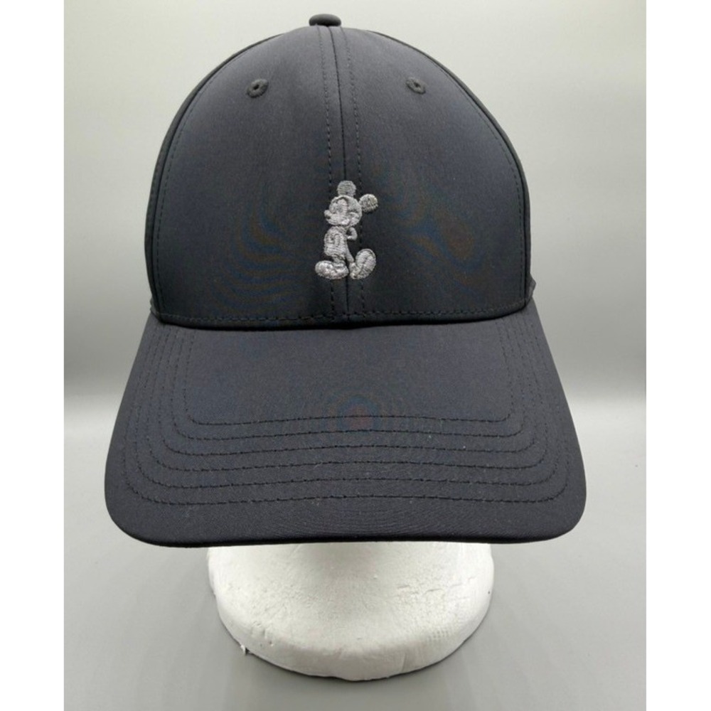 Disney Mickey Mouse Black Embroidered Baseball Cap Adjustable Hat Strapback